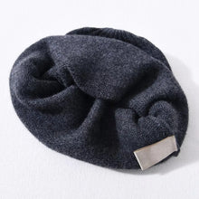 Load image into Gallery viewer, Casual Versatile Stacking Hat Mock Double Layer Warm Wool Knitted Hat Crochet Bonnet Soft Ear Protection Cap Unisex
