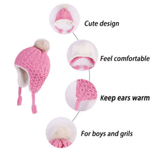 Load image into Gallery viewer, Infant Pom Pom Beanie Kid Winter Hats Toddler Cap Knit Warm Beanies Caps for Baby Boys Girls
