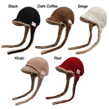 Load image into Gallery viewer, Fashion Thickened Ear Protection Hat Cold Proof Windproof Fleece Cap Thermal Comfortable Warm Hat Outdoor Cycling
