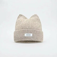 Load image into Gallery viewer, Lady Cat Ear Beanies with Cat Ears and Elastic - Soft Winter Warmth, Cute Cat Ears, Casual Outfit ，Christmas gift
