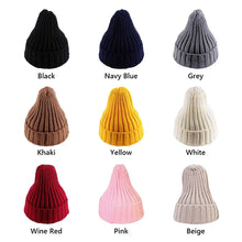 Load image into Gallery viewer, New Warm Beanie Soft Knitted Hip Hop Cap Solid Color Knitted Hat Women Men
