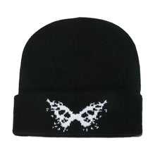 Load image into Gallery viewer, 1PC Fashion Knitting Spider Web Design Hat for Men Women Pullover Pile Cap Y2k Goth Warm Beanie Hats New Hip-hop Street Cap
