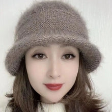 Load image into Gallery viewer, Fashion Thickened Women Knitted Hat Elasticity Casual Mother Hats Middle-aged and Elderly Warm Wool Hat Autumn Winter
