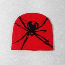 Load image into Gallery viewer, 1PC Fashion Knitting Spider Web Design Hat for Men Women Pullover Pile Cap Y2k Goth Warm Beanie Hats New Hip-hop Street Cap
