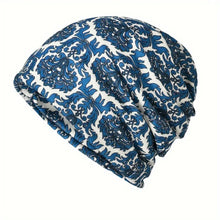 Load image into Gallery viewer, Contrasting Colors Pullover Hat Plaid Print Scarf Pullover Hat Turban Hats Multifunctional Casual Hedging Cap Autumn and Winter
