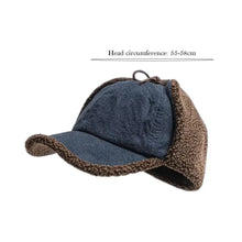 Load image into Gallery viewer, Cozy Retro Bomber Hat Warm Fleece Suede Material Flying Hat Windproof Thickened Design Ear Fleece Hat Winter for Men and Women
