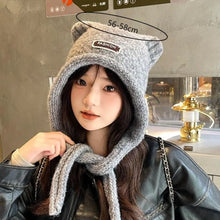 Load image into Gallery viewer, New Thickened Cute Ear Hat Windproof Coldproof Knitted Hat Spicy Girl Hat Girl Boy
