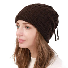 Load image into Gallery viewer, Vintage Thick Knit Beanies Cap Hat Ear Protect Soft Knitted Cap Hat Dual-purpose Warm Cap Autumn Winter
