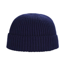 Load image into Gallery viewer, Casual Korean Style Knitted Hats Flanged Warm Skullcap Short Melon Cap Autumn and Winter
