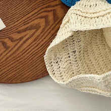 Load image into Gallery viewer, Fashion Flower Knitted Caps Hollow Solid Color Beanies Cap Breathable Hand-woven Sequin Crochet Hat
