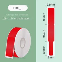 Load image into Gallery viewer, 1/10PCs Thermal Label Paper Color Tear-Proof Applicable to Ning You P15p12 Pass Line Fiber Optic Cable Label Paper
