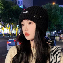 Load image into Gallery viewer, Solid Color Knitted Beanies Keep Warm Anti-cold Female Beanie Caps Hip Hop Outdoor Ladies Casual Cap For Women/Men/Students
