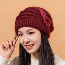 Load image into Gallery viewer, Fried Dough Twists Knit Hat Plush Thickened Warm Wool Hat Suitable for outdoor wind protection in autumn and winter
