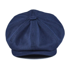 Load image into Gallery viewer, Men's Newsboy Cap Twill Cotton 8 Panel Hat Flat Ivy Cabbie Casual Baker Caps Gatsby Hat Retro Hats Boina Beret for Male
