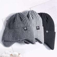 Load image into Gallery viewer, Outdoor Sports Bicycle Cap Earmuff Hat Men Winter Knitted Hat Casual Sking Cycling Ear Protection
