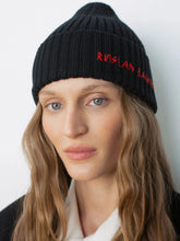 Load image into Gallery viewer, Autumn Winter Unisex Knitted Beanie Hat with Letter Embroidery Warm Casual Streetwear Knit Hat Monogram-embroidered Wool Beanie
