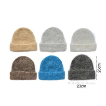Load image into Gallery viewer, Fashion Winter Warm Alpaca Wool Beanies Cold-proof Snowproof Fluffy Knitted Hat Thicken Bonnet Women Accessories
