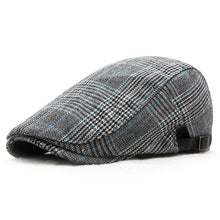 Load image into Gallery viewer, Men's Women's Beret Herringbone Flat Ivy Newsboy Hat Wool Blend Gatsby Cabbie Adjustable Cap
