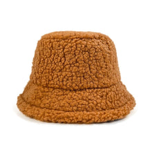 Load image into Gallery viewer, Unisex Bucket Hat Graffiti Solid Women Men Fishing Fisherman Autumn Winter Lamb Wool Outdoor Warm Cap
