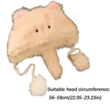 Load image into Gallery viewer, New Thickened Warm Hat Soft Windproof Ear Protection Cap Cute Cat Winter Warm Cap Winter
