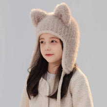 Load image into Gallery viewer, New Winter Knitted Hat Warm Cartoon Beanie Cap with Cat Ears Unisex Bonnet Hats For Girls Boys
