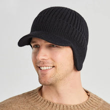 Load image into Gallery viewer, GTUBIKE New Winter Men Hat Outdoor Ear Protection Warm Thick Bicycle Knitted Cap Scarf Windproof Visors Baseball Cap Male
