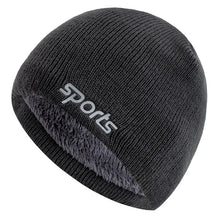 Load image into Gallery viewer, New Unisex Sports Jacquard Winter Hats Fashion Knitted Hats For Men Women Beanie Cap Outdoor Plush Fur Lined Warm Sports Hats
