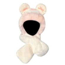 Load image into Gallery viewer, Fashion Winter Balaclava Hat Windproof Thickened Beanies Cap Bowknot Keep Warm Integrated Scarf Hat Set Outdoor
