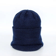 Load image into Gallery viewer, Knitted Woolen Autumn Winter Old Man Hat Hugger Toque Cap Stocking Head Watch  Scarf Warm Outdoor Cycling Thickened  8M54
