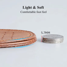 Load image into Gallery viewer, Insole Real Cowhide  Leather s Boots  Inserts Soft Breathable Deodorant Anti-slip Template Shock Absorbing s Sole shoe pads
