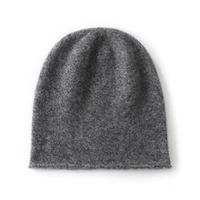 Load image into Gallery viewer, Casual Cashmere Cashmere Knitted Hat Rolled Edge Unisex Winter Warm Cap Solid Color Ear Protection Cap
