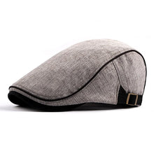 Load image into Gallery viewer, Men's Women's Beret Herringbone Flat Ivy Newsboy Hat Wool Blend Gatsby Cabbie Adjustable Cap

