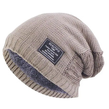 Load image into Gallery viewer, Winter Keepwarm Unisex Dual Color Knitted Velvet Inner Lining Skullcap
