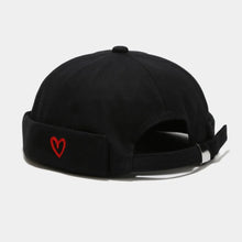 Load image into Gallery viewer, Casual Heart Love Label Docker Cap Cotton Adjustable Brimless Hat Hip Hop Landlord Hat Men and Women
