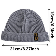 Load image into Gallery viewer, New Men Outdoor Skull Cap Fashion Short Melon Winter Dandy Hats Sailor Style Landlord Hats For Men Autumn Short Beanie Cap
