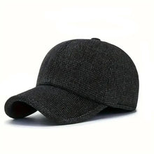Load image into Gallery viewer, Men's Winter Baseball Cap with Ear Flaps - Thick Fleece-Lined, Windproof &amp; Warm for Outdoor Activities
