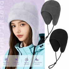 Load image into Gallery viewer, Bonnet Style Winter Fleece Caps Earflap Protection Warm Warm Bicycle Headwear Cycling Headwear Beanie Cap Ski Sports
