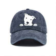 Load image into Gallery viewer, Cute dog print adjustable baseball cap for men and women, daily casual wear, outdoor travel, sun shading duckbill cap
