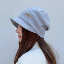 Load image into Gallery viewer, Fashion Casual Wide Brim Caps Thicken Solid Color Warm Hat Windproof Baseball Cap Autumn Winter
