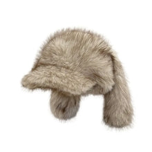 Load image into Gallery viewer, Y2K Versatile Rabbit Ears Baseball Caps Long Rabbit Ears Warm Baseball Caps Solid Color Thickened Russian Hat Unisex
