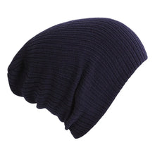 Load image into Gallery viewer, High Quality Solid Cute Winter Hats Multicolors 28*18cm Knitted Hat Girls Autumn Female Baggy Cap
