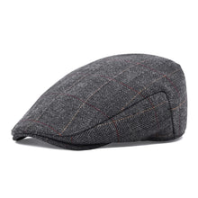 Load image into Gallery viewer, Men's Herringbone Flat Ivy Newsboy Hat Wool Blend Gatsby Cabbie Cap

