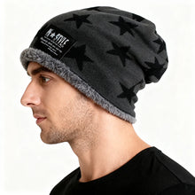 Load image into Gallery viewer, New Fashion Autumn Men Warm Beanies Skullies Casual Outdoor Snow Hat Women Thick Outdoor Star Beanie Sport Hats Knit Unisex Hats
