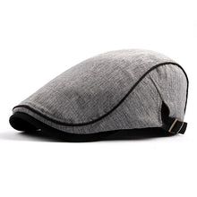 Load image into Gallery viewer, Men's Women's Beret Herringbone Flat Ivy Newsboy Hat Wool Blend Gatsby Cabbie Adjustable Cap

