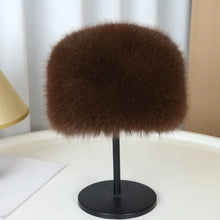 Load image into Gallery viewer, Fashion Plush Fluffy Fur Bucket Hat Warm Furry Fisherman Hat Ear Protection Soft Mongolian Cap Winter
