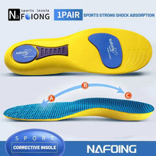 Load image into Gallery viewer, Insole Sport Orthopedic s for Feet Men Women EVA Breathable Shock Absorption s  for Running Basketball Sport Care Pads shoe pads
