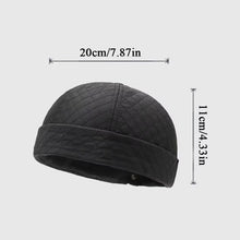 Load image into Gallery viewer, Fashion Winter Warm Bucket Hat Fleece-lined Thick Beanie Cap Solid Color Brimless Melon Skin Tide Hats
