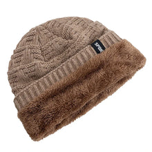 Load image into Gallery viewer, Unisex Fashion Beanie Hat Plush Fur Lined Hats For Men Women Keep Warm Knitted Hat Fashion Solid Ski Sports Winter Cap
