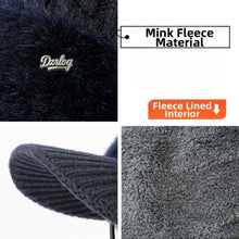 Load image into Gallery viewer, Comfortable Thick Warm Winter Thermal Hat Earflaps Elasticity Knitted Cap Windproof Elderly Beanie Dad Grandpa
