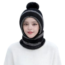 Load image into Gallery viewer, Fashion Windproof Winter Hat Warm Knitted Balaclava Ski Mask Full Face Neck Warmer Mask Hat Scarf Set Unisex
